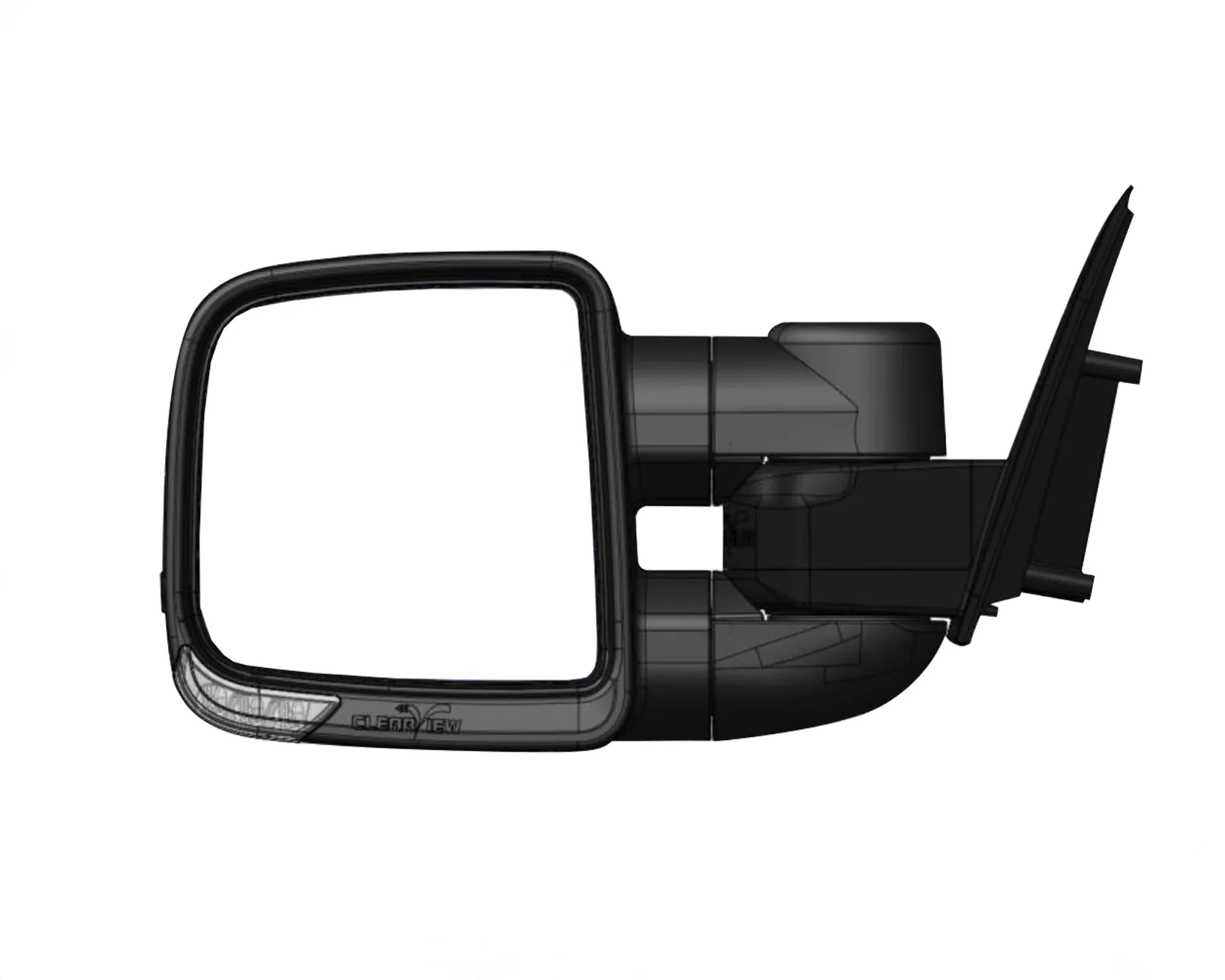ClearView Compact Towing Mirrors- Black - Image 2