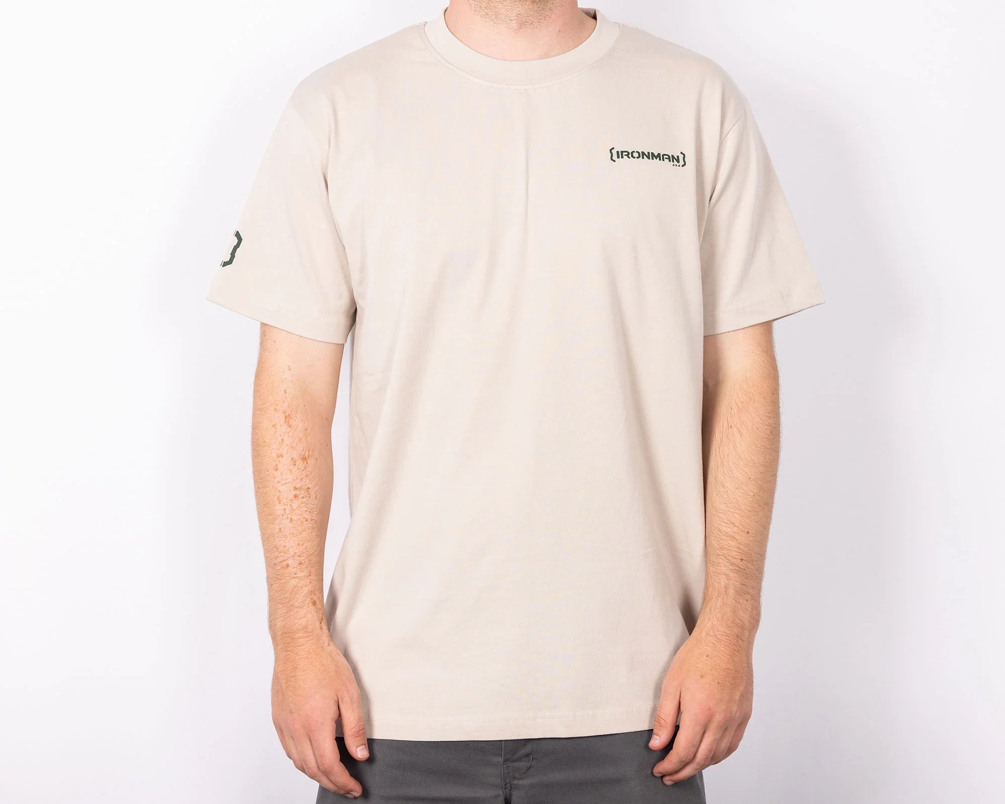 Mens Spine Tee (Bone)